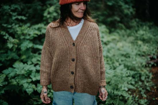  Happy French Gang 가디건 해피 프렌치 갱 가스통 언다이드 아플라카  카라멜 - OTHER BRANDS