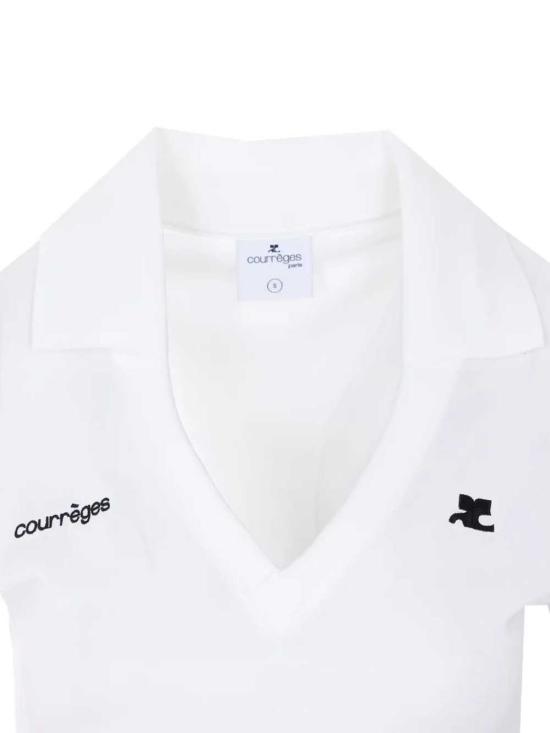 26SS 쿠레쥬 폴로 티셔츠 126JPO057JS0195 HERITAGE WHITE HERITAGE W B166 - COURREGES