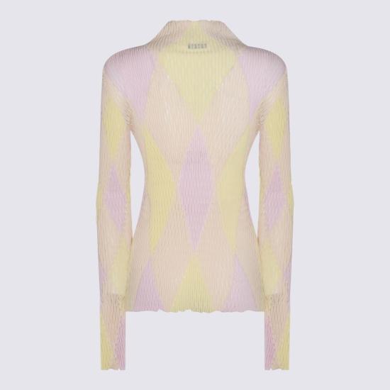  버버리 스웨터 코튼 니트  화이트/크림 - BURBERRY