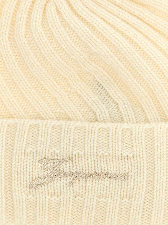  자크뮈스 모자 르 보네 투르니 비니 화이트 - JACQUEMUS