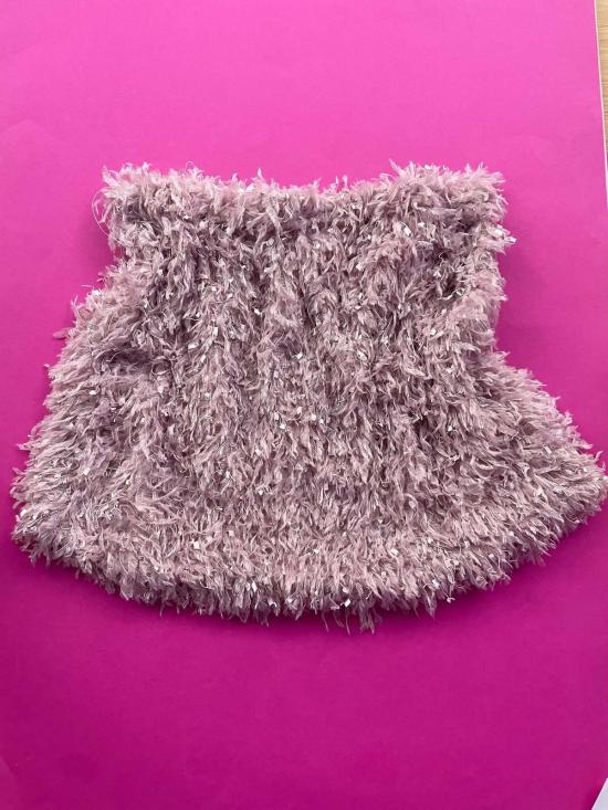  Miss Crofton 숏 스커트 미스 크로프턴 헤더 페더드 미니스커트 핑크 - OTHER BRANDS