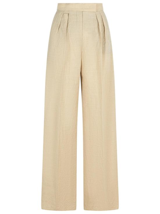  막스마라 스트레이트 팬츠 Max Mara Acinoso 와이드 레그 팬츠 베이지 - MAX MARA