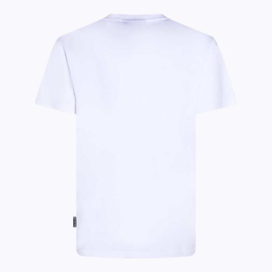  필립 플레인 반팔 티셔츠 반팔 크루넥 티셔츠 화이트 - PHILIPP PLEIN