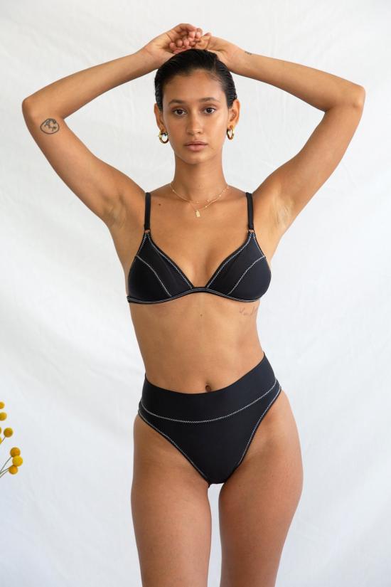  갈라마르 비키니 수영복 하이킥 브리프 느와르 지그