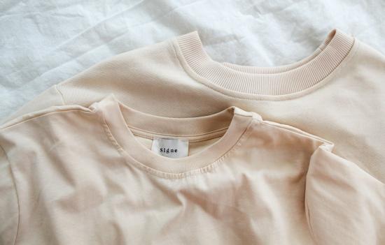  By Signe 반팔 티셔츠 시그네 니다 티셔츠 크림 - OTHER BRANDS