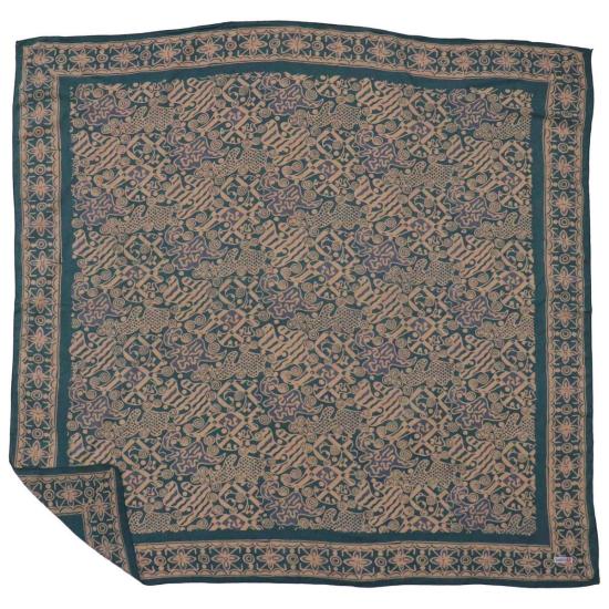  카시 코옵 머플러/스카프 Kasih Coop 대형 39" 추상 꽃 손 염색 바틱 반다나