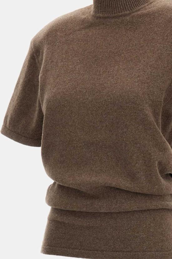  자크뮈스 터틀넥 Jacquemus La Maille Castagna 탑 브라운 - JACQUEMUS