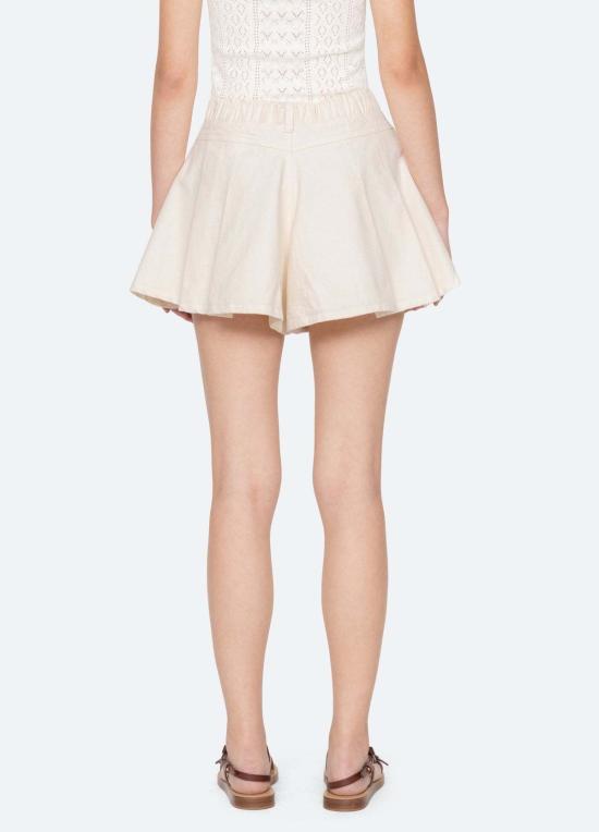  씨뉴욕 데님 숏팬츠 씨뉴스타시아 데님 쇼츠 크림 - SEA NY