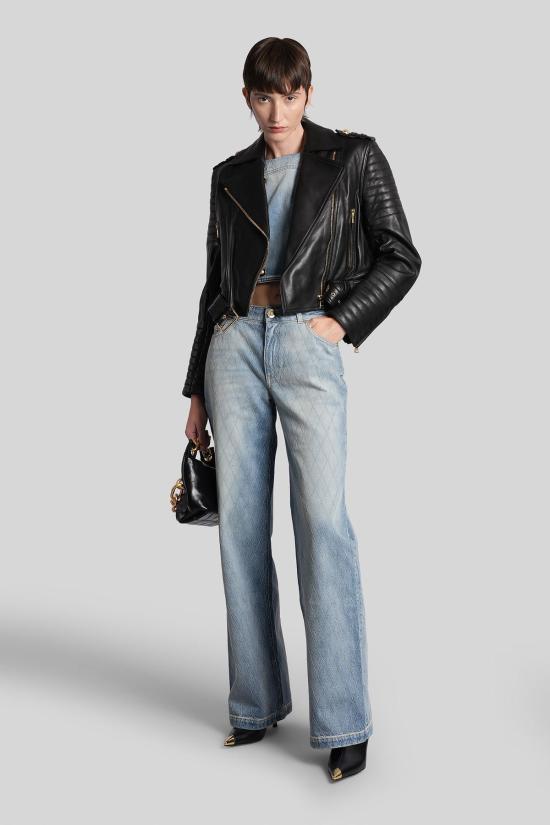  발망 가죽 자켓 바이커 재킷 블랙 - BALMAIN