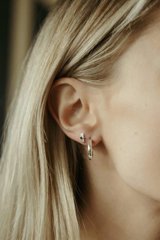  시에라 윈터 주얼리 이어링 모건 후프  스털링 실버 - SIERRA WINTER JEWELRY