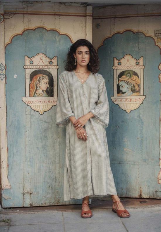  이키비 롱 원피스 아프라 드레스 멀티 컬러