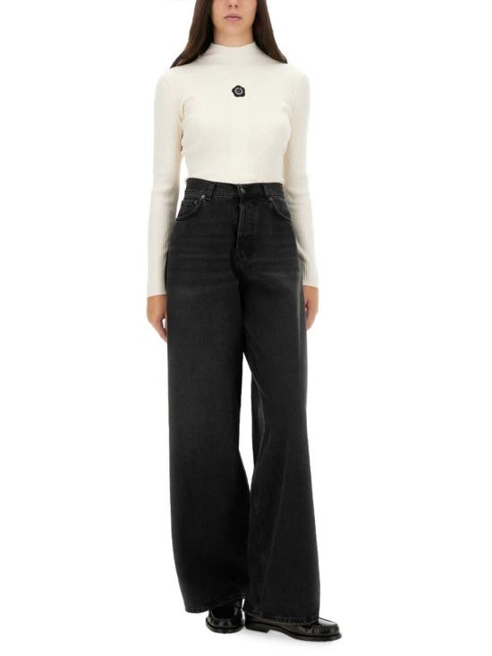  겐조 스웨터 저지 자수 보케 플라워 2.0  화이트 - KENZO