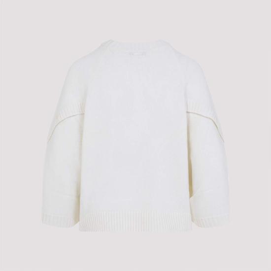  막스마라 스웨터 암펙스 버튼  화이트 - MAX MARA