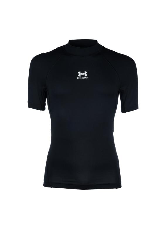  발렌시아가 반팔 티셔츠 티셔츠 블랙