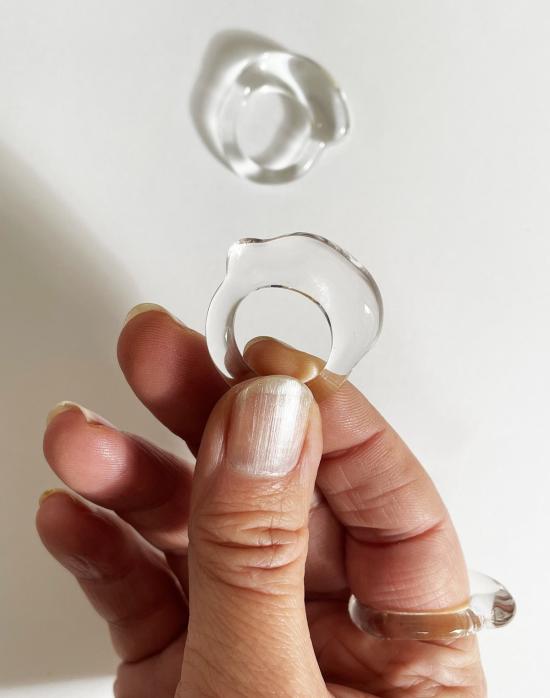  제인 다렌스부르그 반지 제인 다렌스버그 클리어 밴드 클리어 - JANE DARENSBOURG