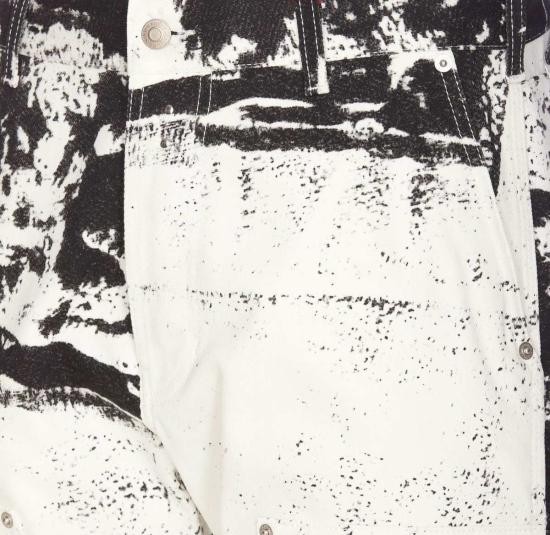  알렉산더 맥퀸 데님 팬츠 폴드 프린트 진 멀티컬러 - ALEXANDER MCQUEEN