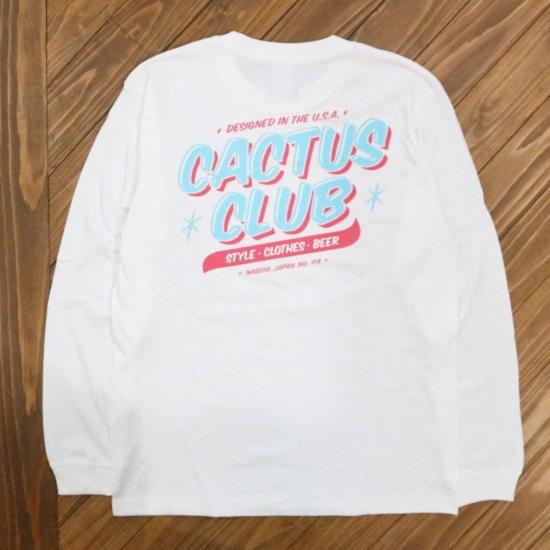  캑터스 클럽 긴팔 티셔츠 아이스크림  화이트 - CACTUS CLUB