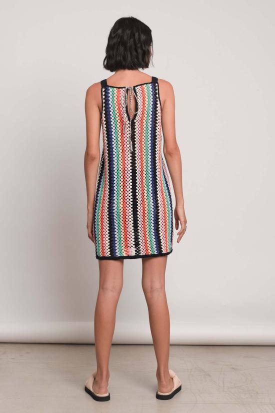  일레븐 식스 숏 원피스 펄라 크로셰 드레스 멀티 - ELEVEN SIX