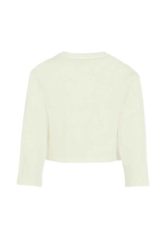  [키즈] 마이클 코어스 트레이닝 상의 로고 티셔츠 (아이보리 색상) (어린이용) - MICHAEL KORS