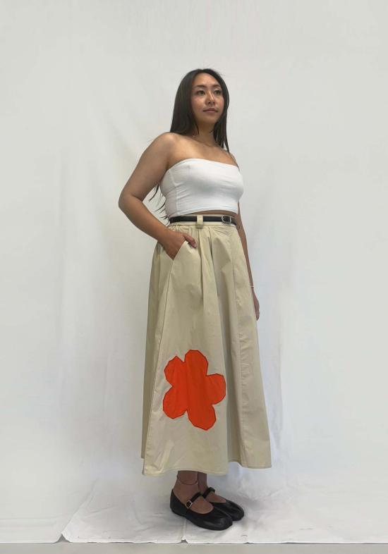  Mary Lo 롱 스커트 메리 로 플라워 파워 스커트 - OTHER BRANDS