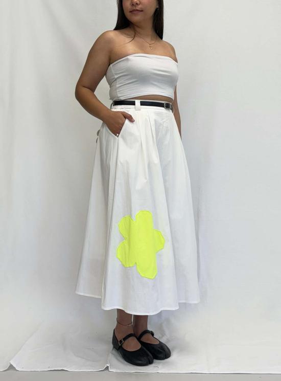  Mary Lo 롱 스커트 메리 로 플라워 파워 스커트 - OTHER BRANDS