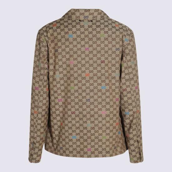  구찌 자켓 코튼 캐주얼 재킷 카멜/오렌지mc - GUCCI
