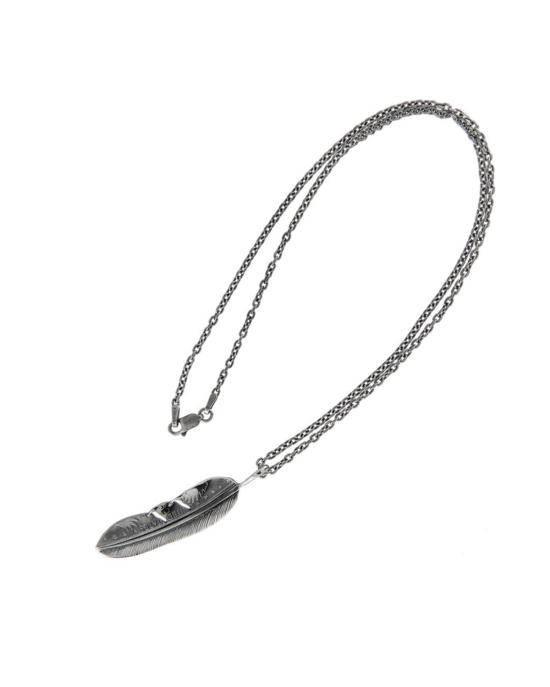  노스 웍스 네크리스 노스웍스 25 하프 페더 펜던트 목걸이 실버 - NORTH WORKS