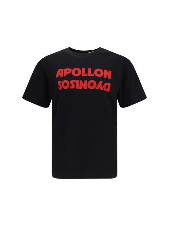  발렌티노 가라바니 반팔 티셔츠 발렌티노 코튼 티셔츠, 아폴론 디오니소스 그래픽 프린트 티셔츠