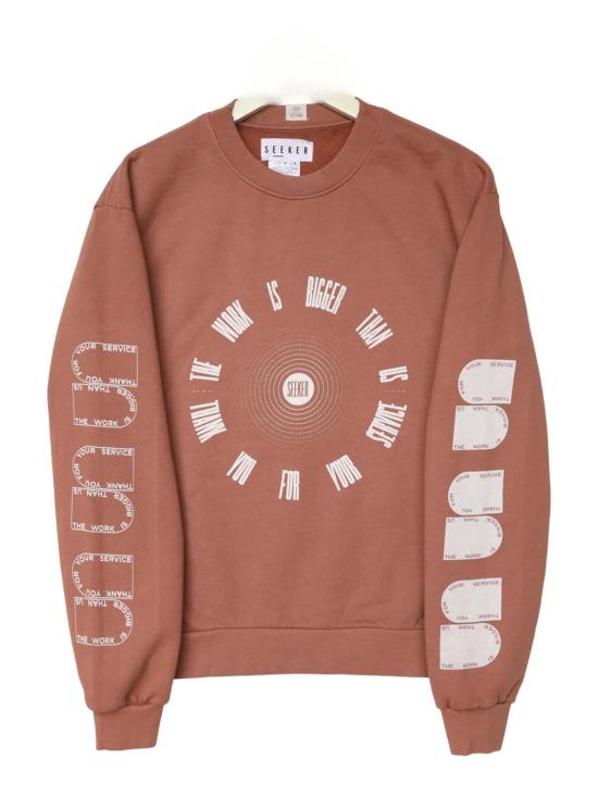  시커 가디건 플래그 크루 스웨트셔츠 - SEEKER