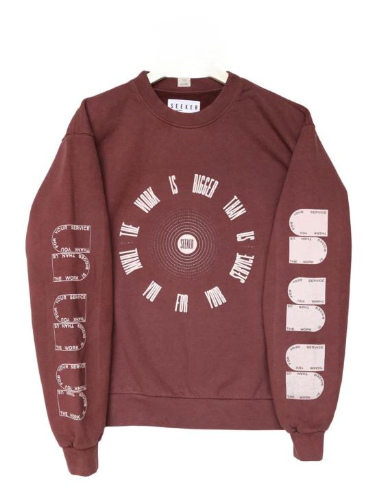  시커 가디건 플래그 크루 스웨트셔츠 - SEEKER