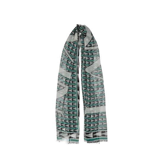  랑방 머플러/스카프 울 스카프 그린 - LANVIN