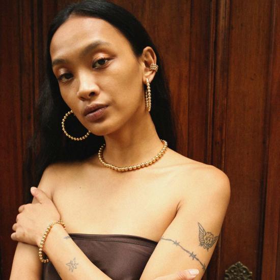  타린 토마스 목걸이/팬던트 코넬리아 목걸이 18k 옐로우 골드 도금 - TARIN THOMAS