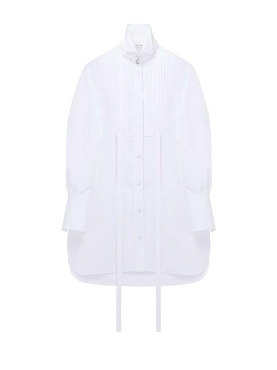  알렉산더 맥퀸 숏 원피스 드레스 옵티컬화이트