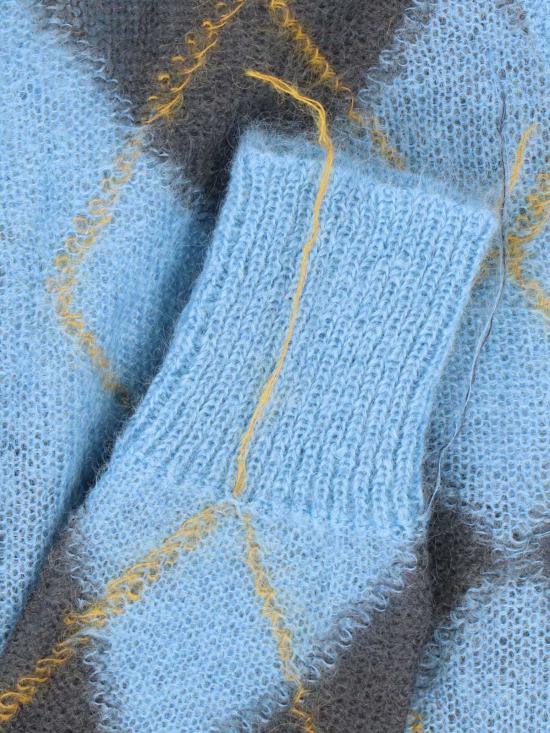  마르니 스웨터 체크  클리어 블루 - MARNI