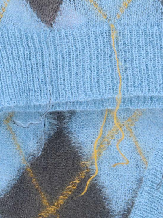  마르니 스웨터 체크  클리어 블루 - MARNI