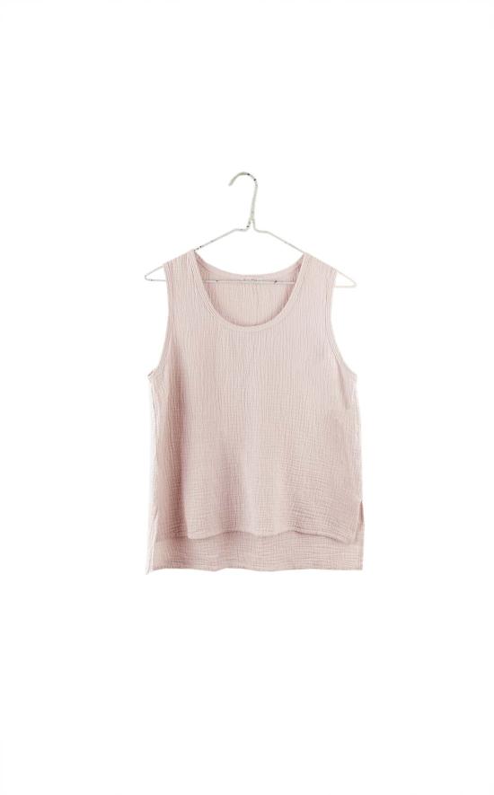  잇이즈웰 LA 민소매 티셔츠 잇이즈웰 L.A. 오가닉 거즈 탱크 화이트 - IT IS WELL L.A.