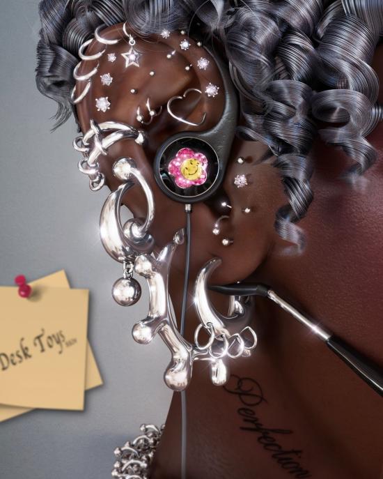  한나 주웻 이어링 한나 주엣 윈도우 투 노웨어 이어 커프 실버 - HANNAH JEWETT