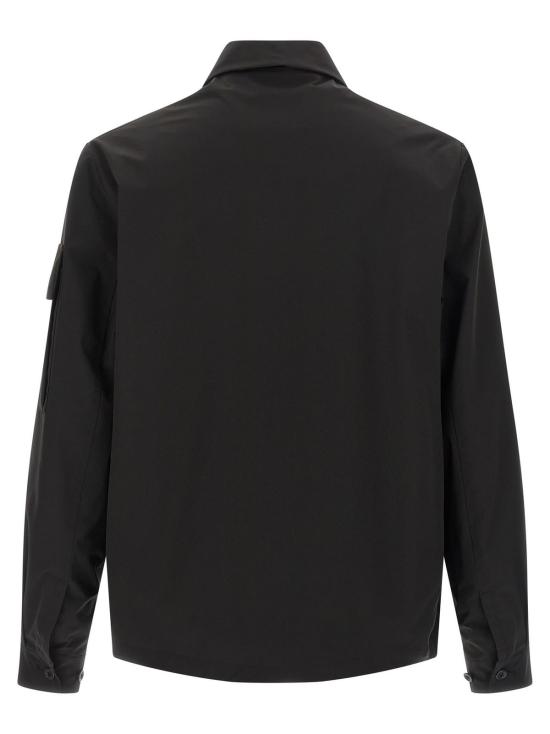  씨피 컴퍼니 긴팔 셔츠 C.P. 컴퍼니 메트로폴리스 시리즈 오버 블랙 - C.P. COMPANY