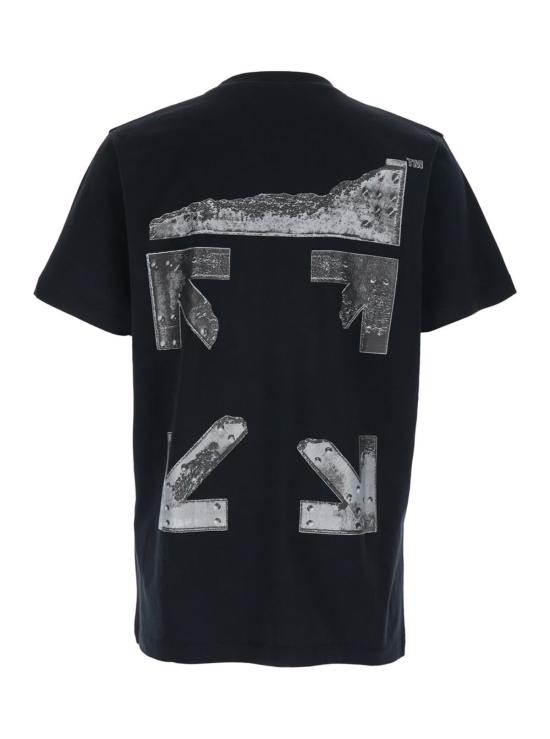  오프화이트 탑 백 해로우 메탈 티셔츠 블랙 - OFF WHITE