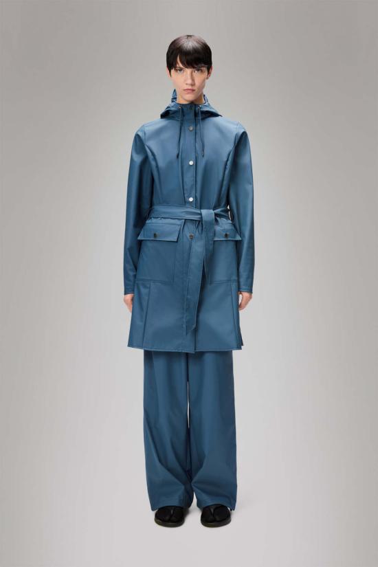  레인스 데님 자켓 레인즈 커브 롱 재킷