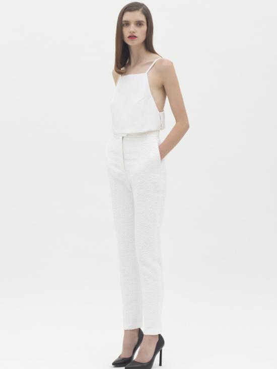  Karla Spetic 민소매 티셔츠 칼라 스펙틱 윈도우 탑 화이트