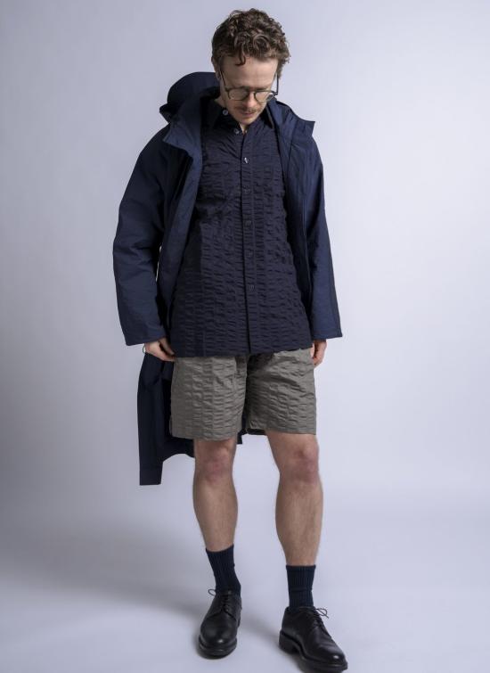  그레이 패딩 . 후드 노마드 파카 미드나잇 블루 리플 립스톱 - GREI