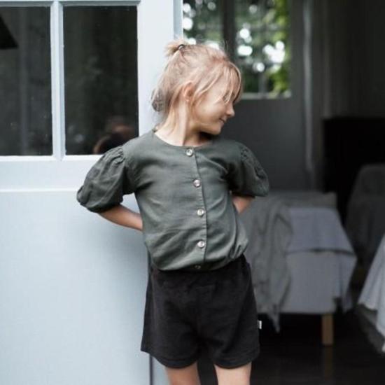  [키즈] Poudre Organic 블라우스 키즈 푸드르 오가닉 푸아르 블라우스 파이럿 블랙 - OTHER BRANDS