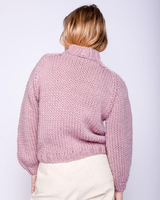  Maiami 터틀넥 마이아미 메리노 울 스웨터 모브 - OTHER BRANDS