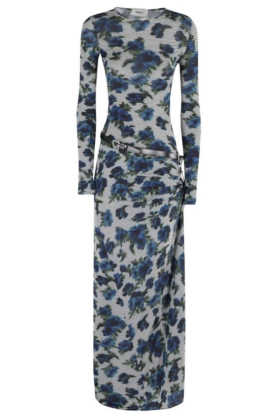  코페르니 롱 원피스 서스펜디드 아스키 드레스 블루