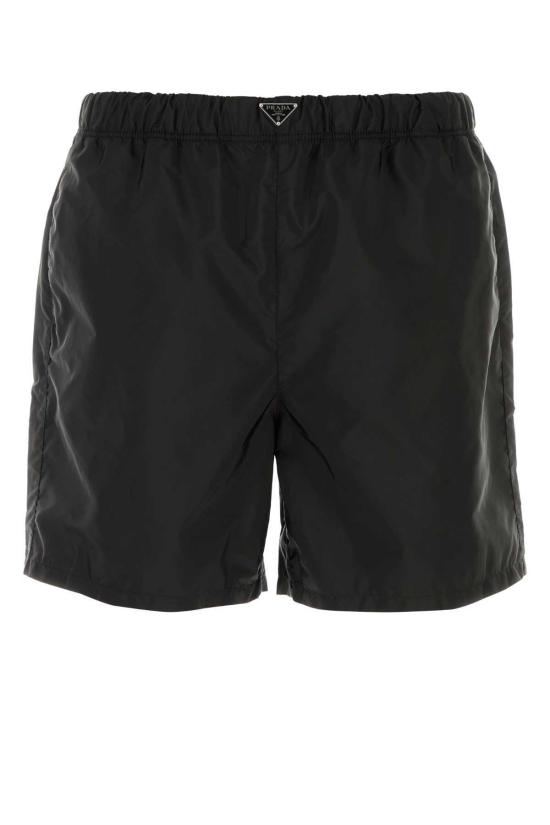  프라다 숏팬츠 레 나일론 수영 반바지 블랙