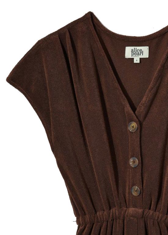  Alice Pearl 점프수트 앨리스 펄 마리  커피 - OTHER BRANDS