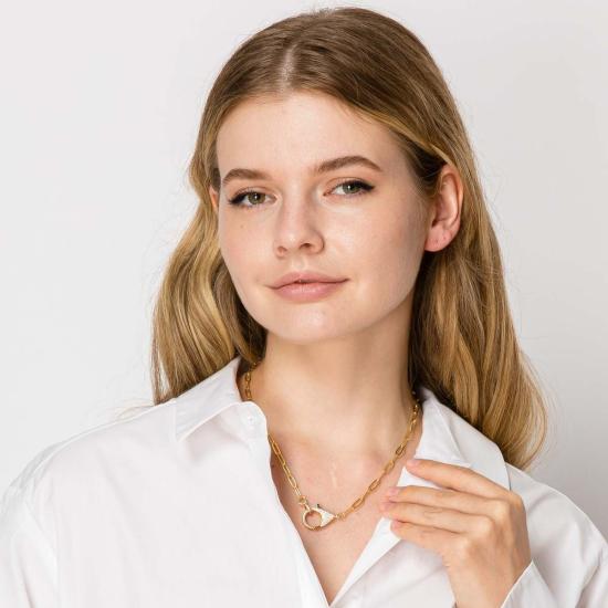  제니스 사빗 목걸이/팬던트 재니스 새빗 파베 큐빅 지르코니아 락 네크리스 골드 - JANIS SAVITT