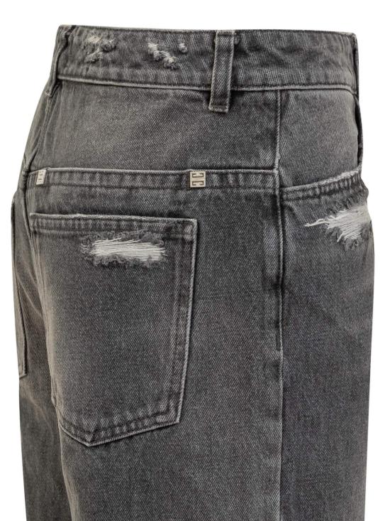  지방시 데님 팬츠 오버사이즈 진 블랙 - GIVENCHY