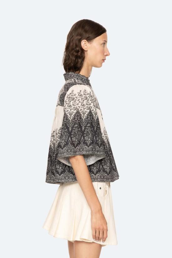  씨뉴욕 블라우스 Sea Ny Hedra 프린트 탑 멀티 - SEA NY